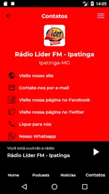 Líder FM - Ipatinga android App screenshot 2